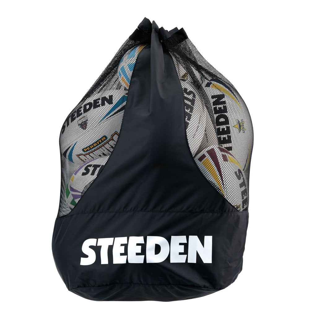 Dual Strap Ball Bag-Black (Holds 12) - Gray-Nicolls Sports