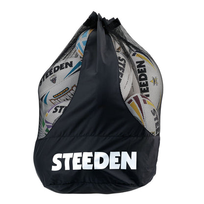 Dual Strap Ball Bag-Black (Holds 12) - Gray-Nicolls Sports